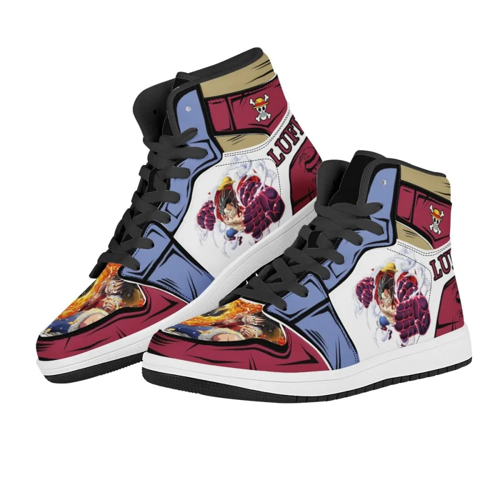 New One Piece Luffy Ace Chopper Adult Sports Shoes Fashion Anime Boys Sneakers Casual Breathable Running 2 - One Piece Shoes Store