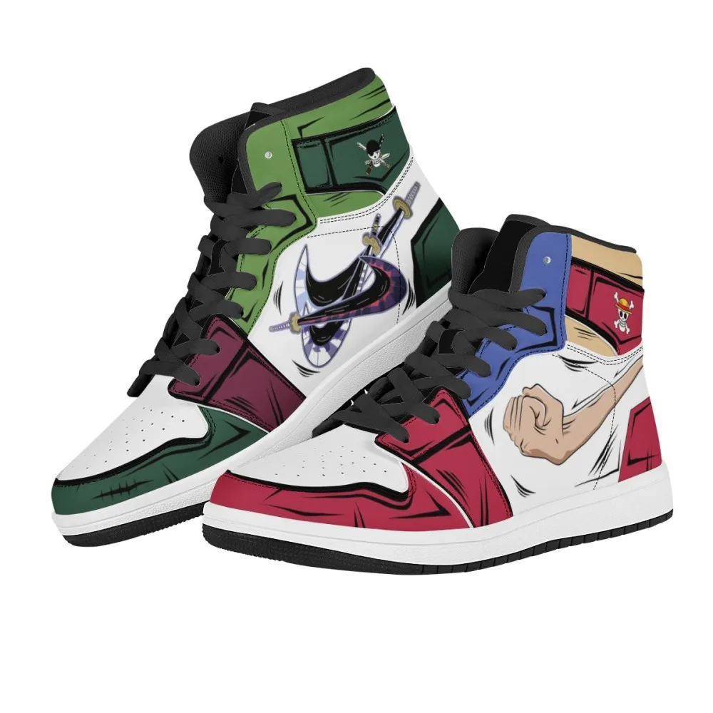 New One Piece Luffy Ace Chopper Adult Sports Shoes Fashion Anime Boys Sneakers Casual Breathable Running - One Piece Shoes