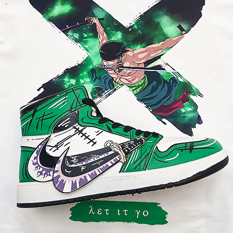 anime shoes Roronoa Zoro 3 - One Piece Shoes