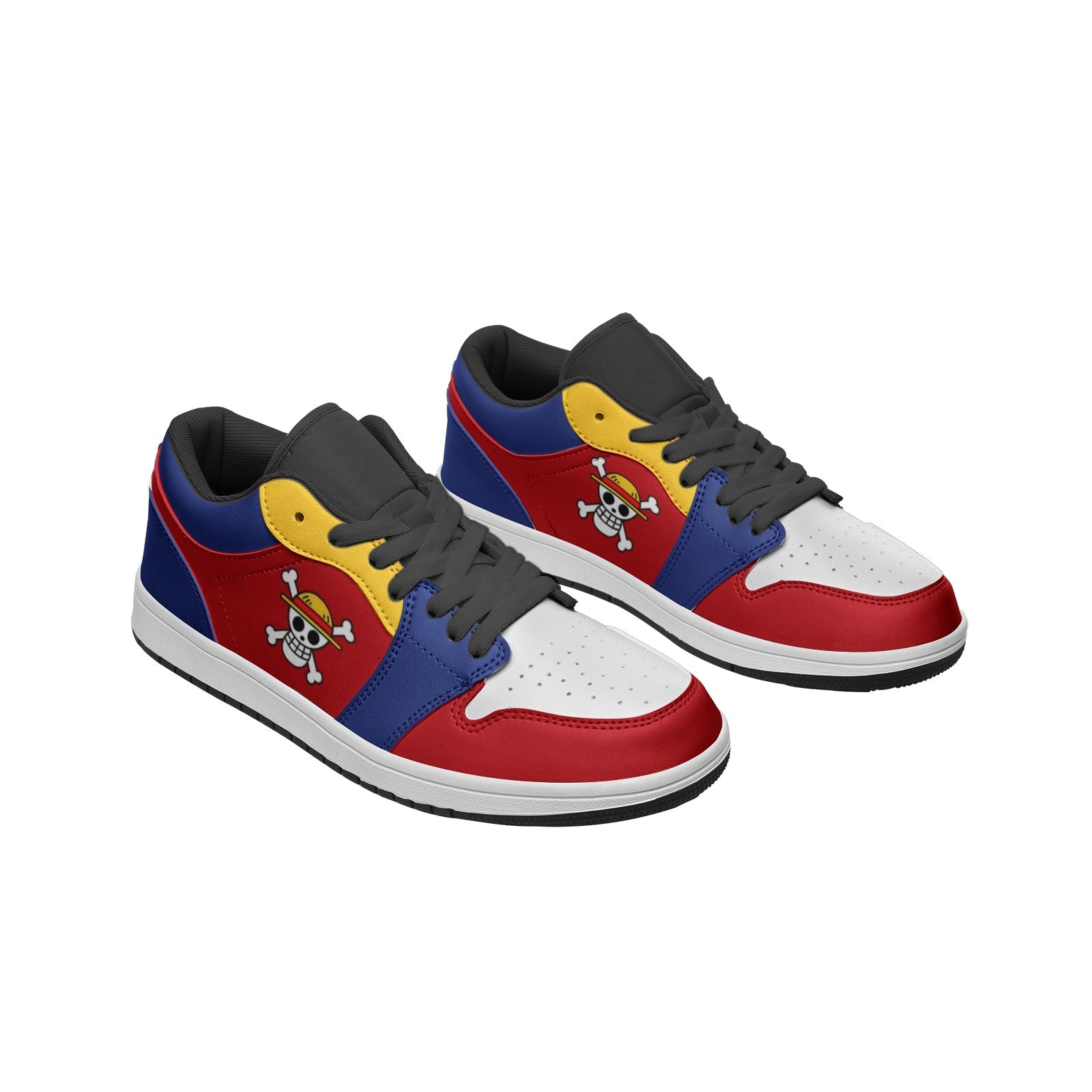 monkey d luffy one piece low top 2 jd1 shoes av8di - One Piece Shoes Store