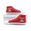 monkey d luffy one piece classic high top canvas shoes 2 - One Piece Shoes Store