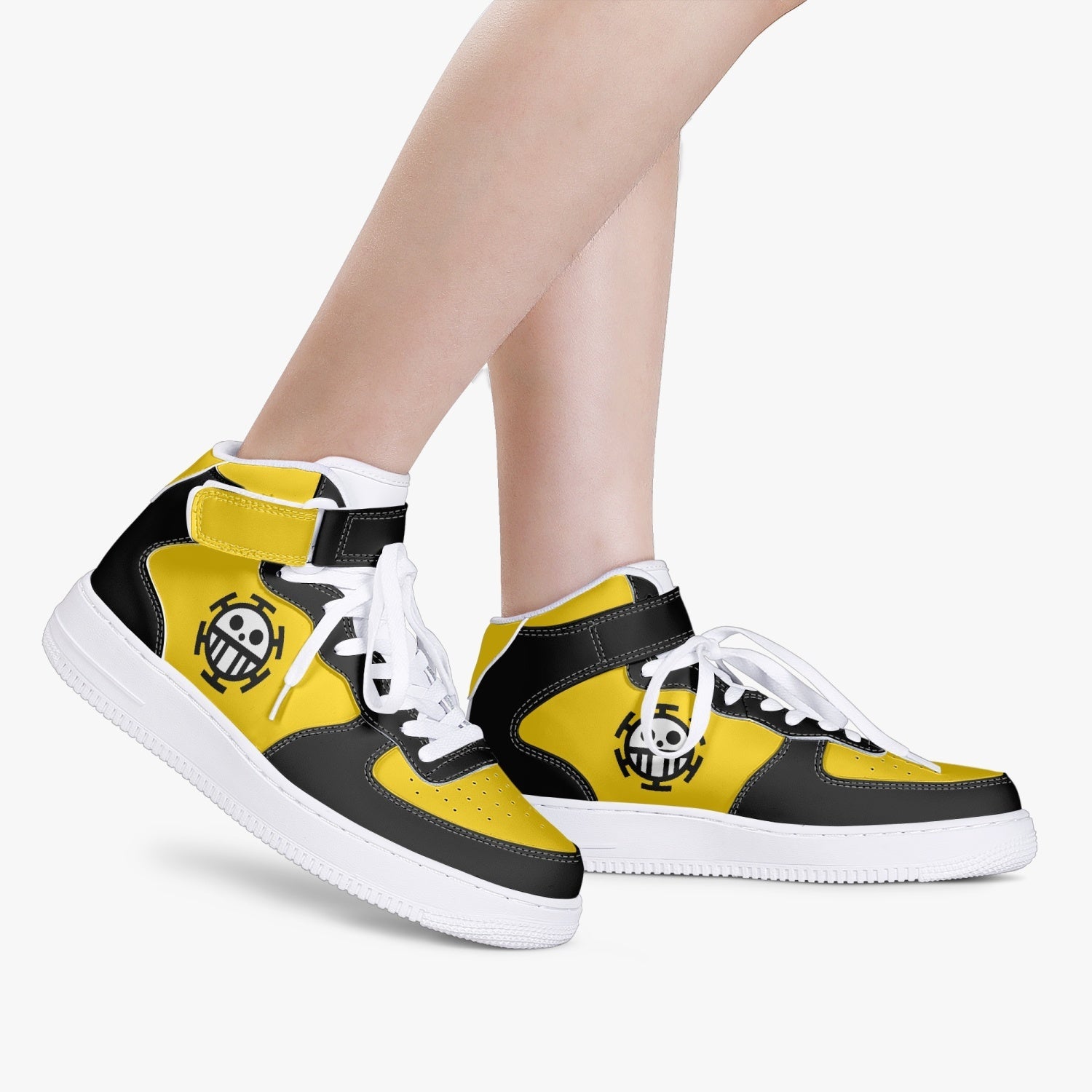 trafalgar law one piece high top kamikaze shoes 9 - One Piece Shoes
