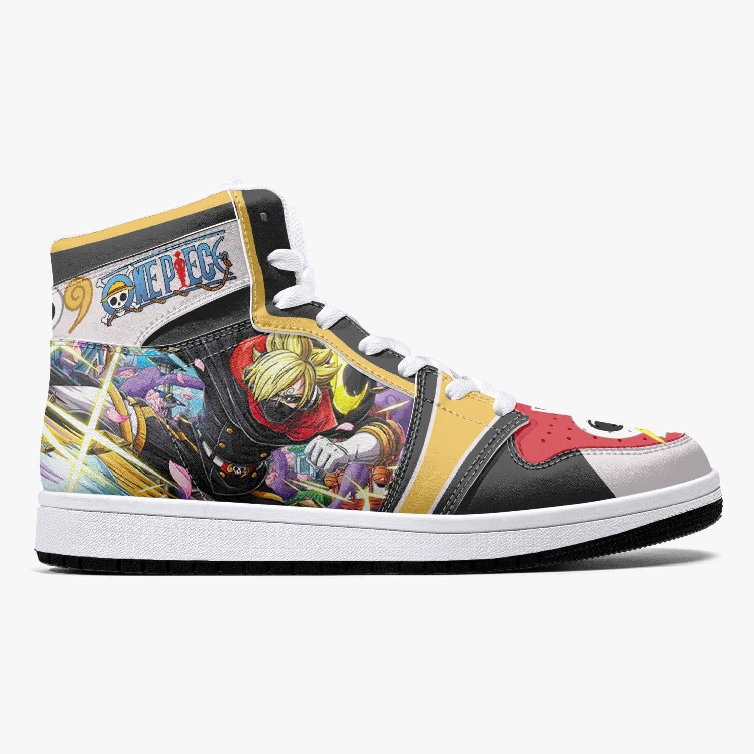 vinsmoke sanji stealth black one piece j force shoes 0437o - One Piece Shoes Store
