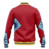 Luffy Wano Pattern OP Varsity Jacket BACK Mockup - One Piece Shoes Store
