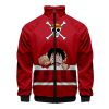 ONE PIECE Print Q Version Japanese Anime 3d Stand Collar Hoodie Men Women Zipper Hoodies Jackets - One Piece Shoes Store