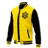 Trafalgar Law Pattern OP Varsity Jacket F RIGHT - One Piece Shoes Store