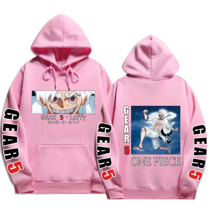 kf S6e6256ccebaa4c349470d8bc5b119a8bY One Piece Luffy gear 5 nika Long Sleeve Hoodies Pullover anime Hooded Sweatshirt for Youth Boys - One Piece Shoes Store