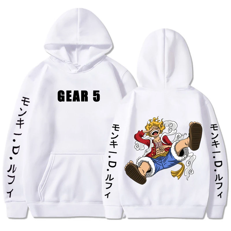 kf S78bbc8363e45464090bef095e7ea35b5K Newest Gear 5 Luffy Graphic Hoodies Sun God Graphic 90s Anime Pullover One Piece Fashion Sweatshirts - One Piece Shoes Store