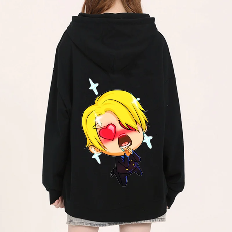 One Piece Chibi Sanji Heart Eyes Hoodie
