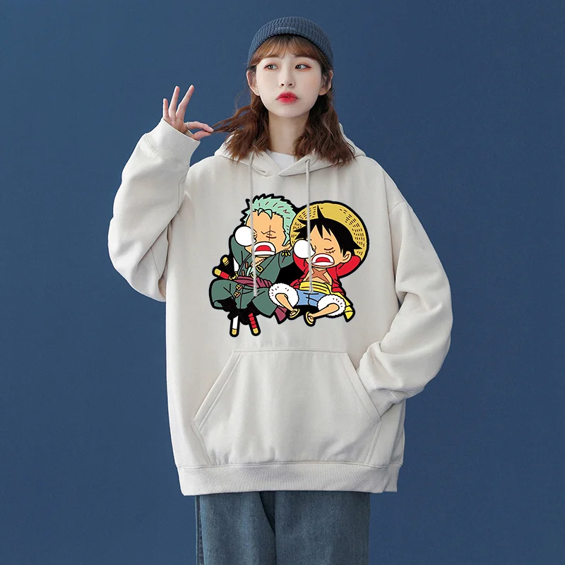 kf Sbcec16d9a7a14ffaa2255b34ef6a6ae55 Anime ONE PIECE Hoodies Monkey D Luffy casual men s and women s pullover role playing - One Piece Shoes Store