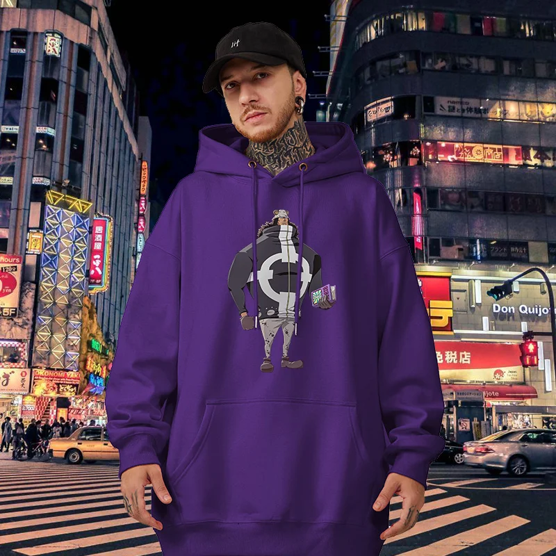 kf Sc3bf5d2341204983b2d89d4ea614c1dfH Anime ONE PIECE Hoodies Kuma Luffy casual men s and women s pullover role playing clothing - One Piece Shoes Store