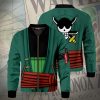 strongest swordsman zoro bomber jacket 759112 - One Piece Shoes Store